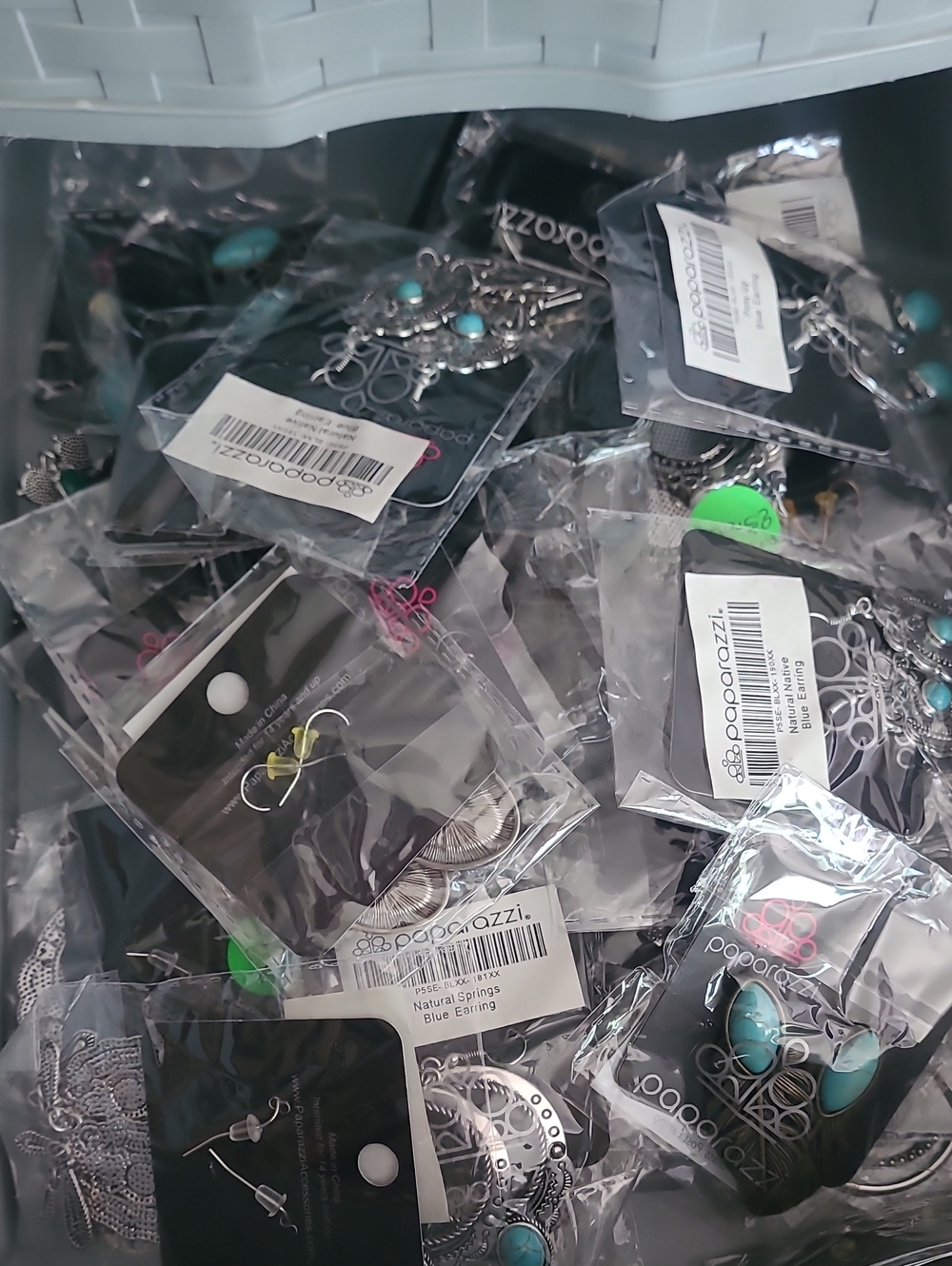 Paparazzi Turquoise and Silver And More Mixed Earring Lot